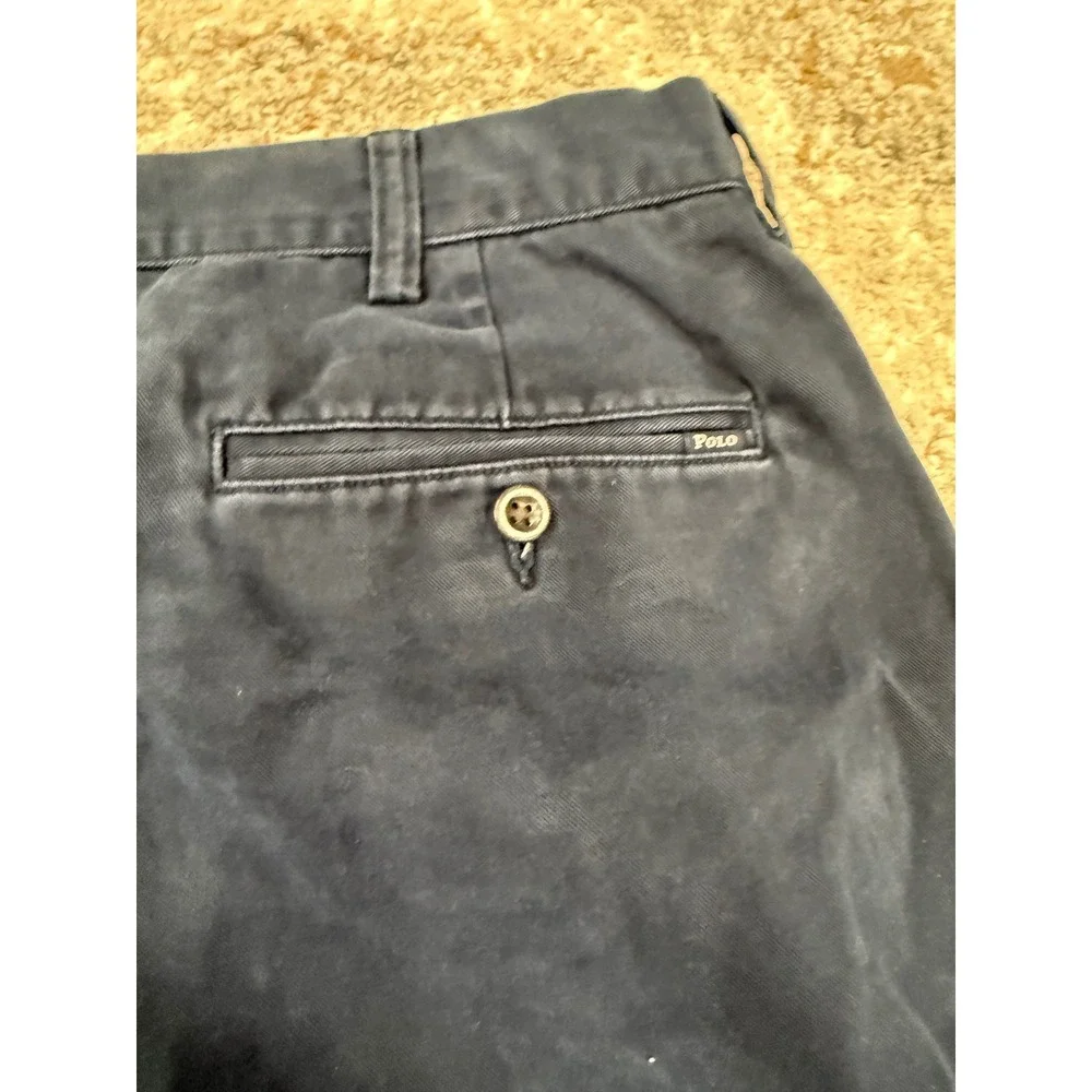 Polo Ralph Lauren‎ Mens Classic Fit Chino Pants Navy Blue 36x34 Cotton Twill